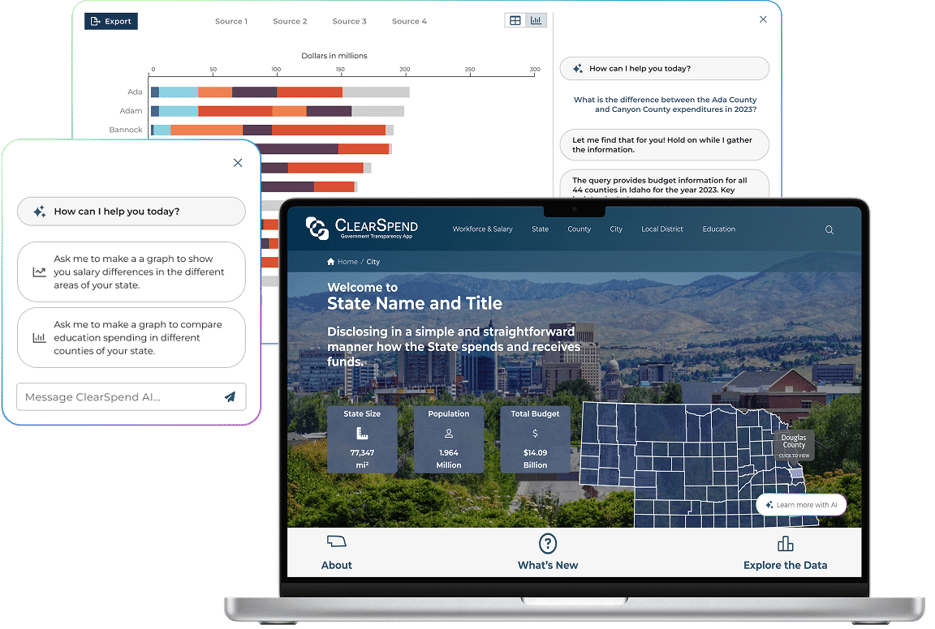 ClearSpend Site Screenshots