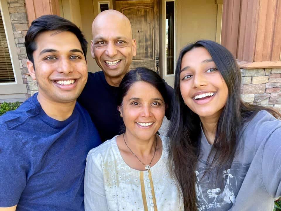 A picture of Jeet with his family A picture of Jeet with his family