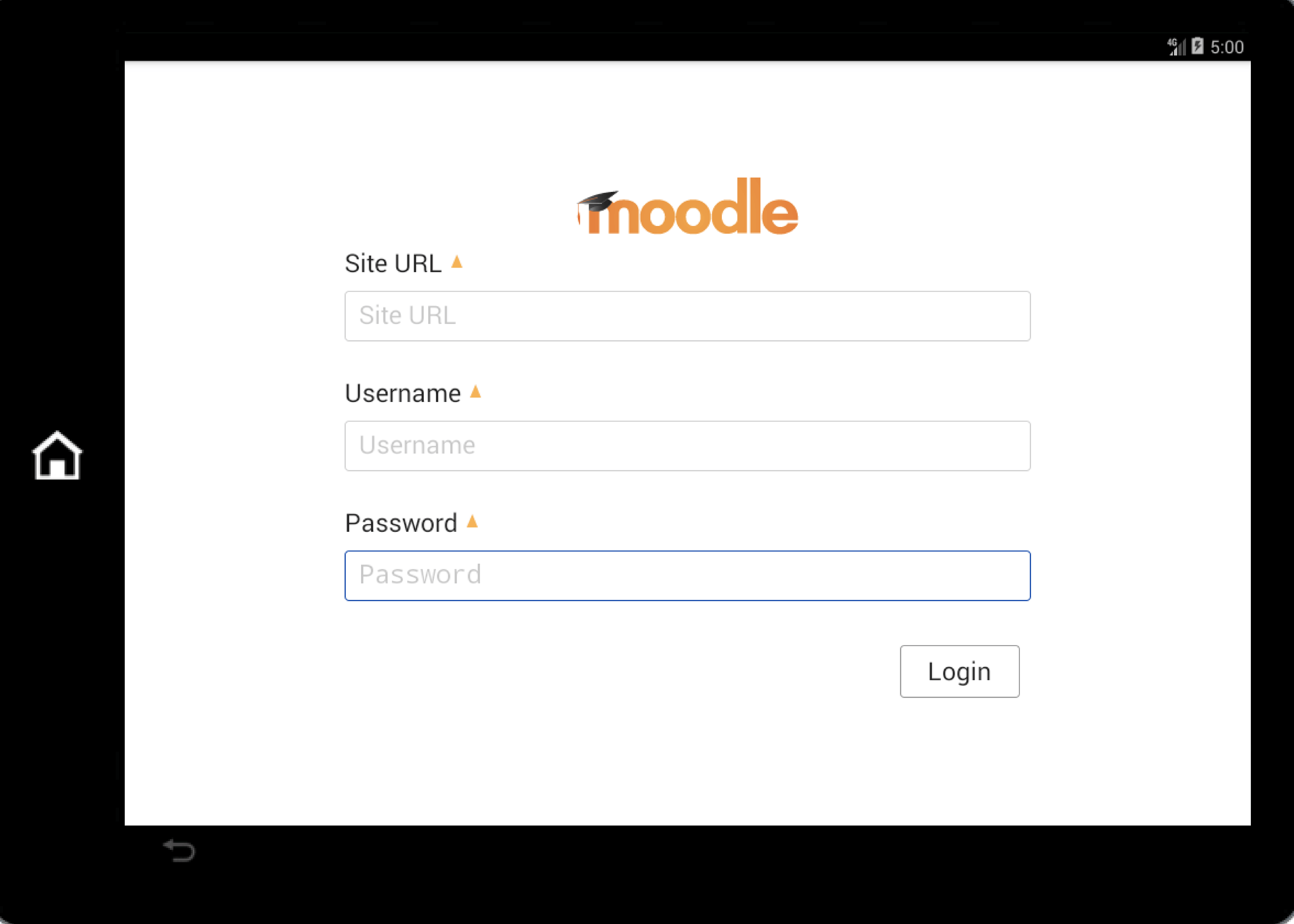 Connect To Moodle Login Screen