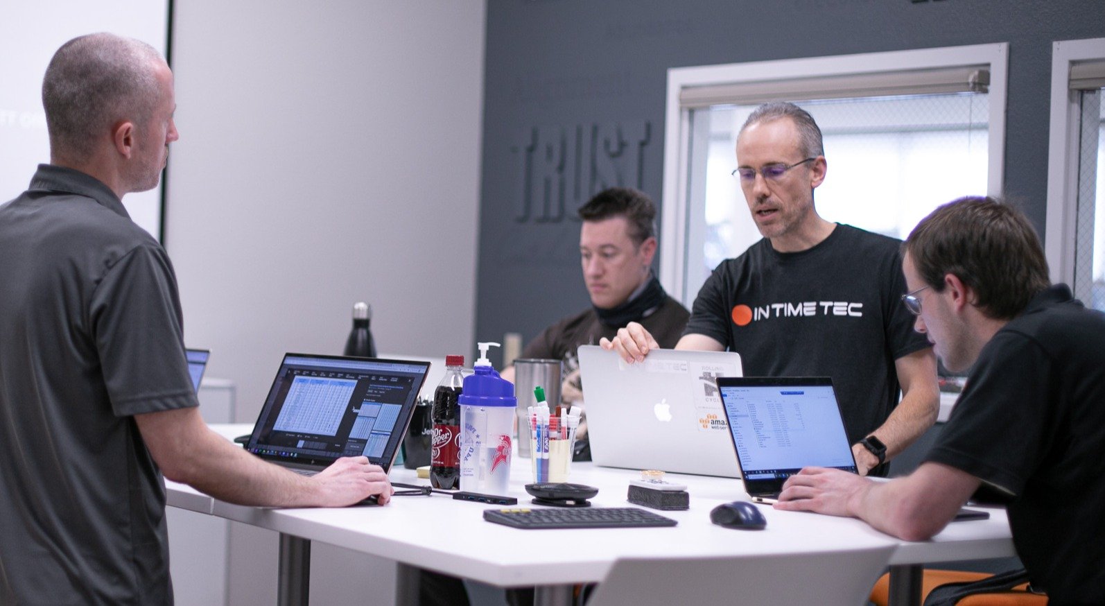 Developers working